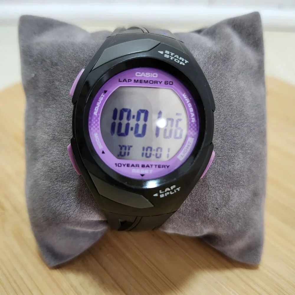 Casio PHYS 2575 STR-300‎ Quartz Digital Ladies Watch 60 Lap WR 5 Bar